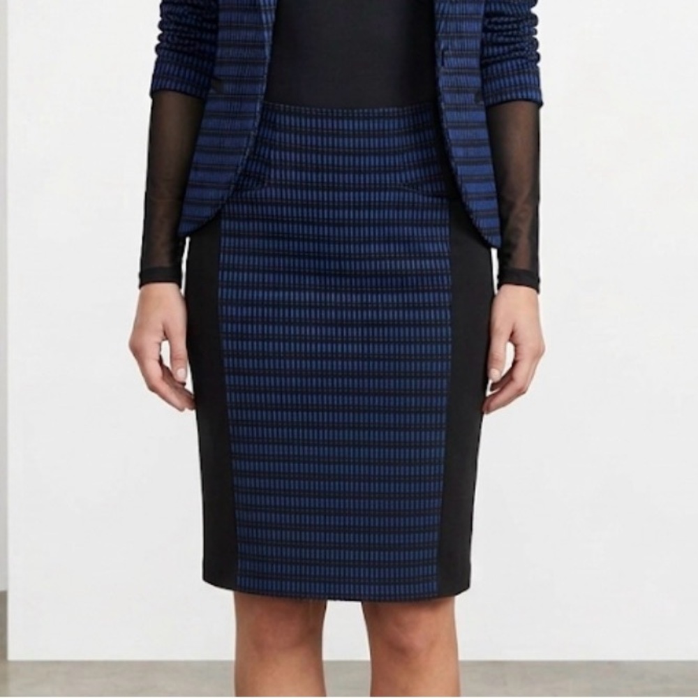 Nanette Lepore Elegant Black and Blue Women's Skirt
